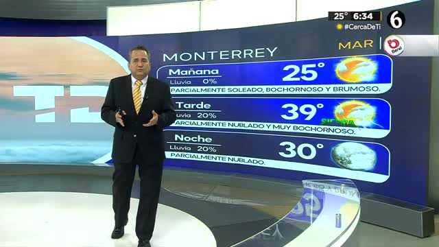 Abimael Salas nos da el pronóstico del tiempo en Monterrey para este martes 21 de mayo de 2024.