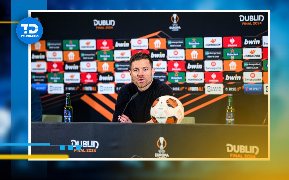 Xabi Alonso, técnico del Bayer Leverkusen en conferencia de prensa. / @bayer04fussball