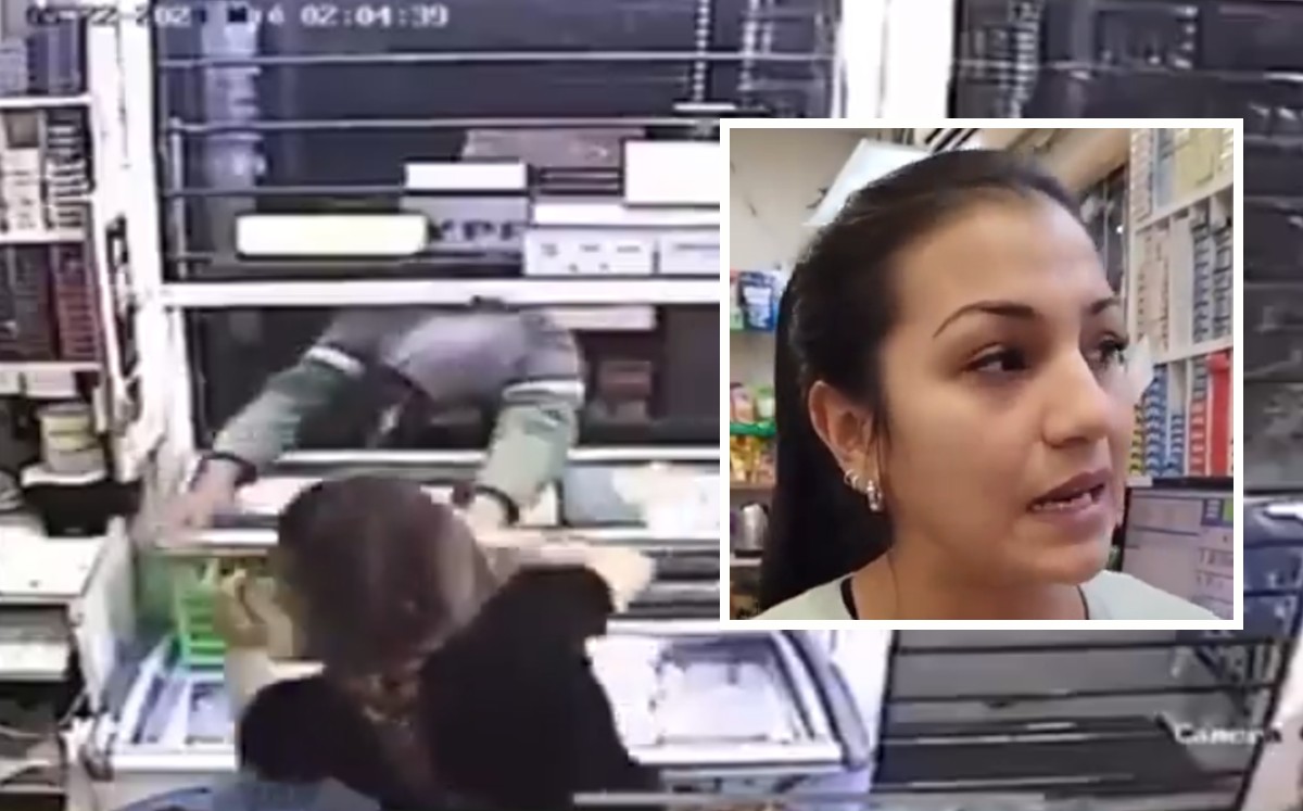 Mujer evitando un robo en Argentina / Especial
