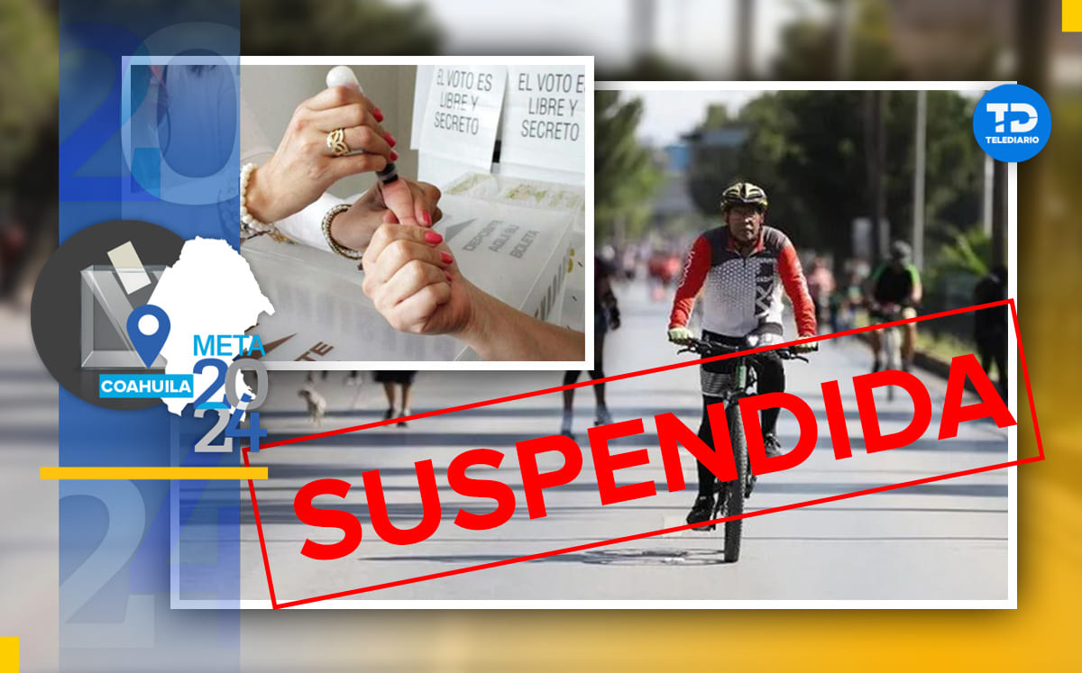 La Ruta Recreativa se suspenderá el 2 de junio para que se lleve a cabo una jornada electoral sin contratiempos.
