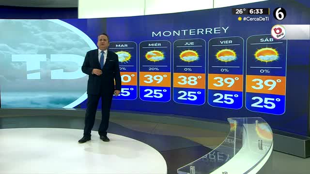 Abimael Salas nos da el pronóstico del tiempo en Monterrey para este lunes 03 de junio de 2024.