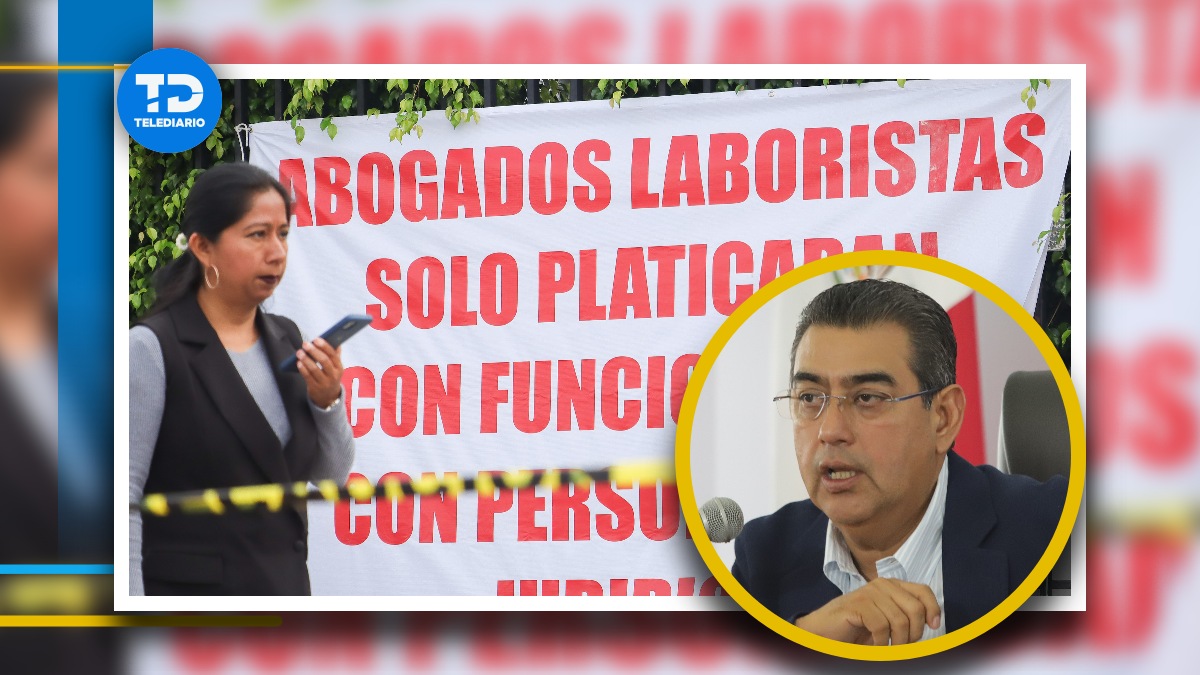 Gobernador de Puebla apoya la manifestación de abogados y civiles por cierre de Junta Federal de Conciliación y Arbitraje / Agencia Es Imagen