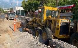 La tormenta tropical Alberto afectó las obras de pavimentación en la colonia Nueva Estanzuela en Monterrey.