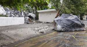 Deslave en cerro del Topo Chico