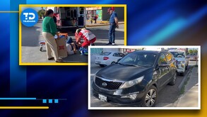 La conductora huyó del lugar a pie, pero minutos más tarde acudió su madre para hacerse responsable del accidente.
