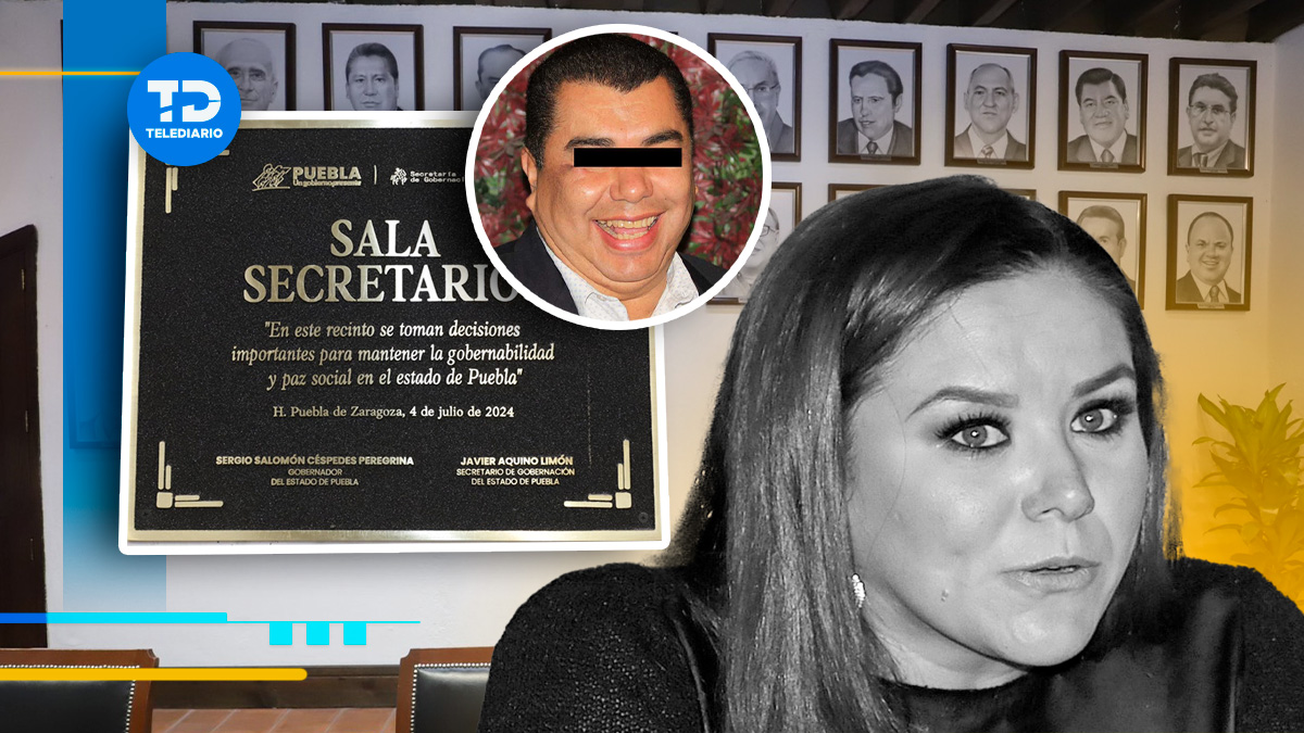 Pese a ser señalado como feminicida de Cecilia Monzón, Javier López Zavalo fue homenajeado por el gobierno de Puebla / Diseño: Samantha Martz