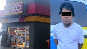 Intenta asaltar tienda de conveniencia en Monterrey y lo detienen