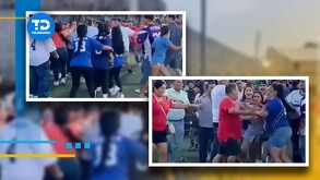 Una fuerte riña se registró en unas canchas de fútbol de Torreón, donde se registraron varios lesionados y muchos pequeños asustados