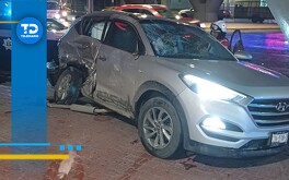 La noche de este viernes un conductor en estado de ebriedad provocó un aparatoso choque en Torreón
