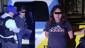 Pareja detenida en Monterrey
