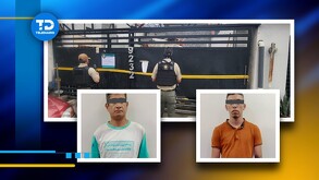 Los detenidos fueron identificados como César de 27 años y Miguel A. de 42 años de edad