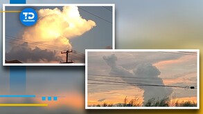 Captan extrañas nubes en el cielo de Monterrey