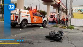 Muere motociclista tras choque en avenida Félix U. Gómez en Monterrey