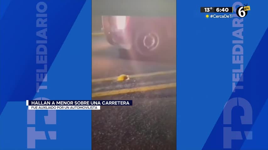 Hallan a menor deambulando sobre la carretera San Simón Yehualtepec en Puebla