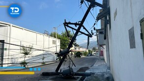 Colonia San José Norte, Monterrey, sin luz por colapso de transformador