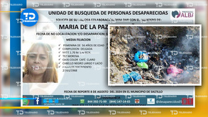 María de la Paz “N” fue vista por última vez en la colonia Saltillo 2000, cuando se dirigía a cobrar un préstamo.