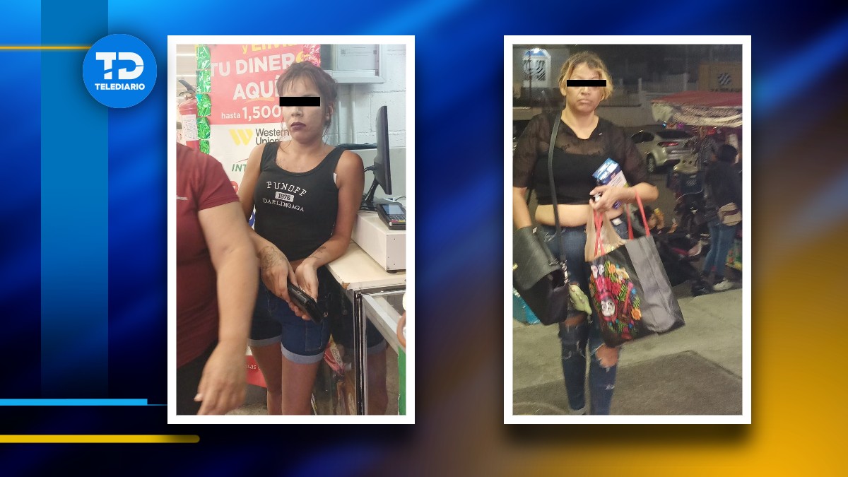 Mujeres son detenidas tras robar supermercado en Saltillo.