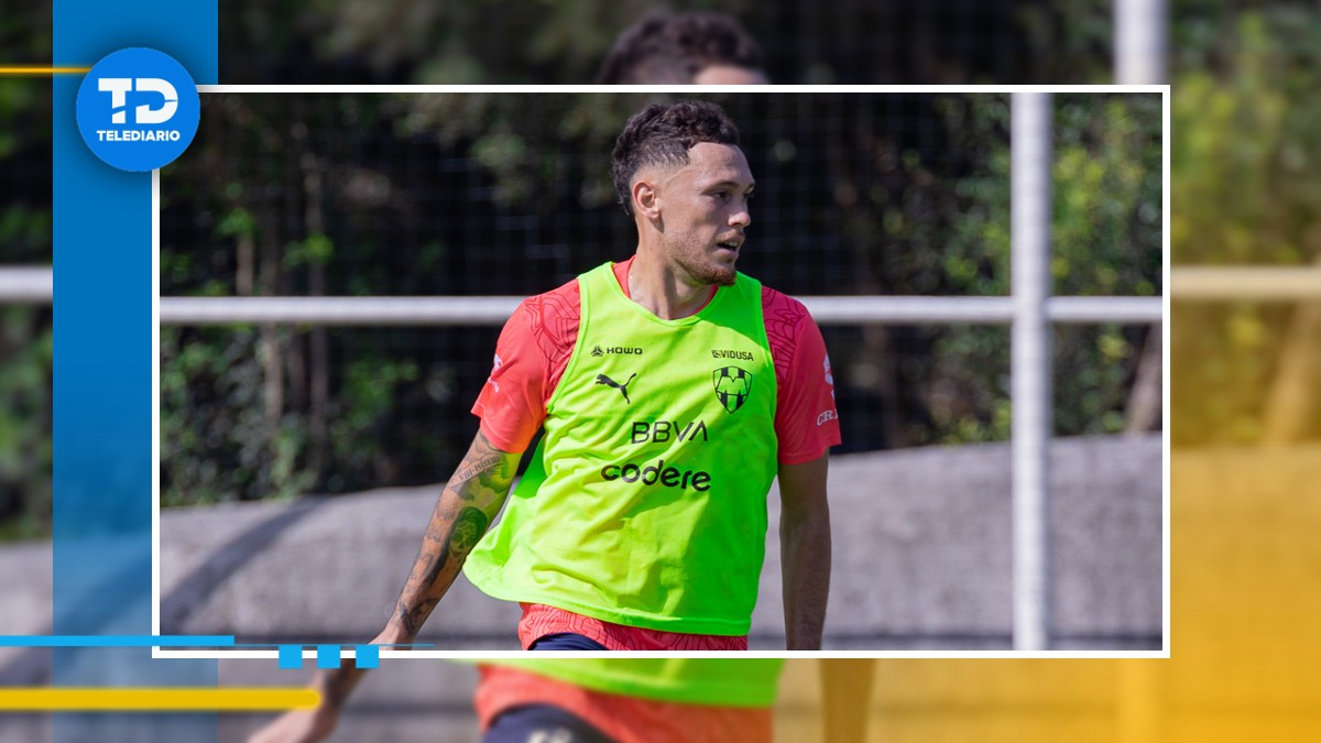 Lucas Ocampos entrena con Rayados