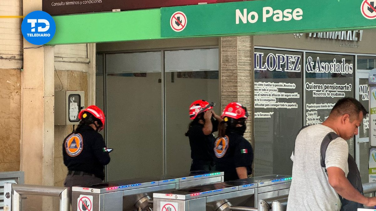 Hombre cae en las vías de la línea dos de Metrorrey.| Especial