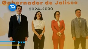 Pablo Lemus inicia conferencia para presentar parte del gabinete en materia económica