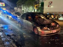 Monterrey: Choque múltiple deja lesionados y un incendio