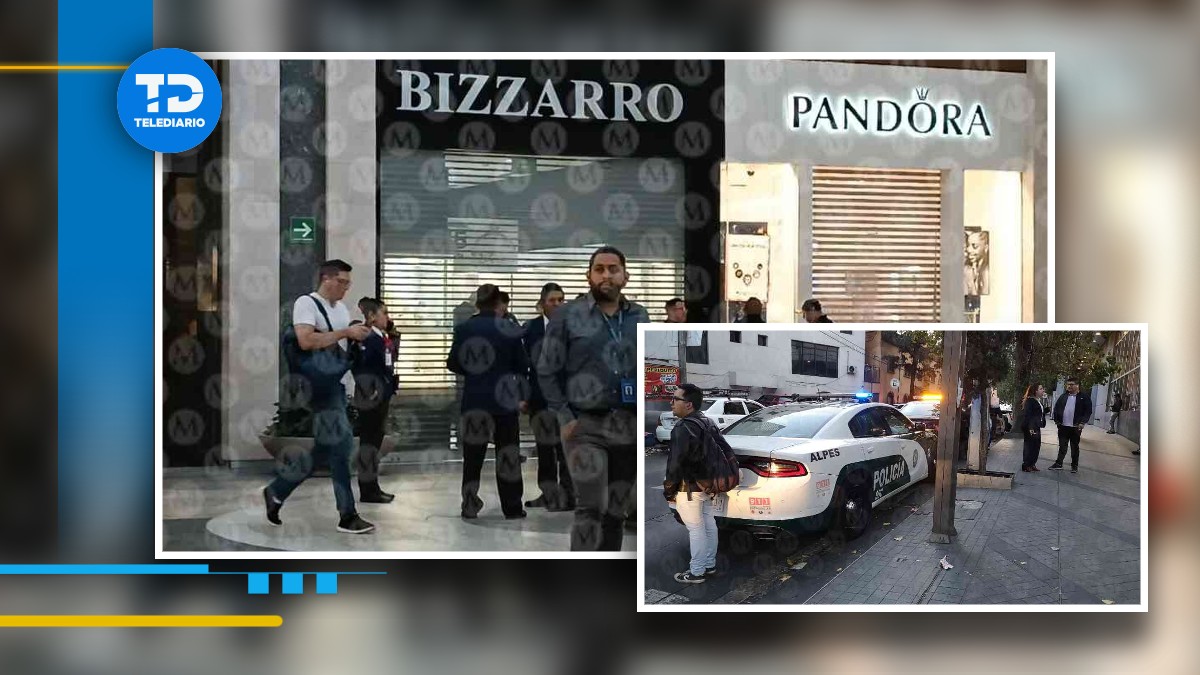 Robo en joyería generó una intensa movilización policiaca
