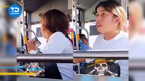 Lupita TikTok se pelea con chofer de camión y se vuelve viral