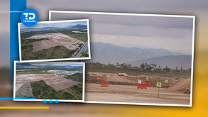 La automotriz Volvo realiza avances en la construcción de su planta de camiones en Ciénega de Flores, Nuevo León.