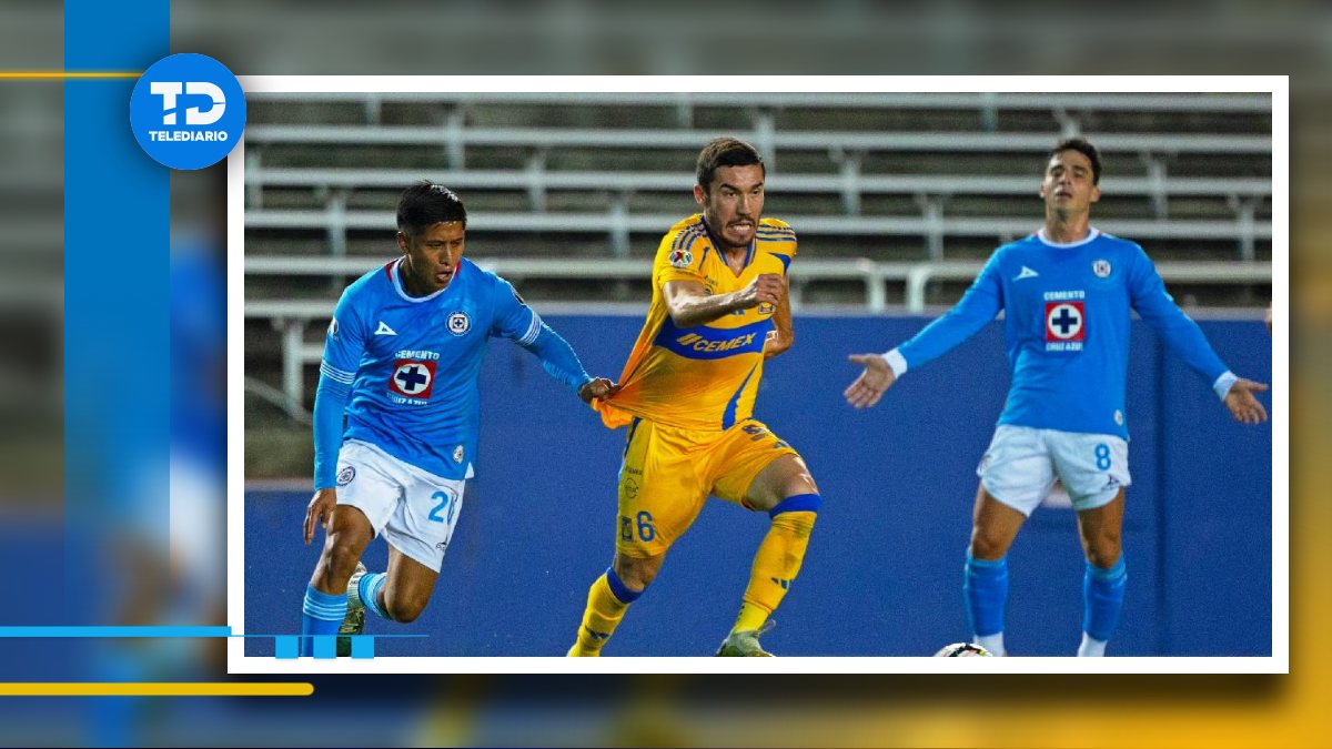 Juan Pablo Vigón en el partido amistoso Tigres vs Cruz Azul en Estados Unidos / @TigresOficial