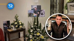 Velorio de Julio César González, locutor de radio fallecido en Monterrey