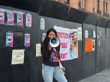 Monterrey: Feministas se reúnen en Palacio de Gobierno por 25N
