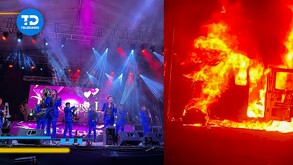 El incendio ocurrió en avenida La Cortina, del municipio de Santiago