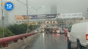 El accidente ocurrió bajo el puente de Gonzalitos donde se incorpora a Morones Prieto