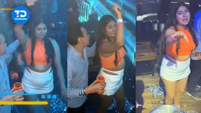 Salma Ovalle fue quien compartió el momento, donde graba a su amiga