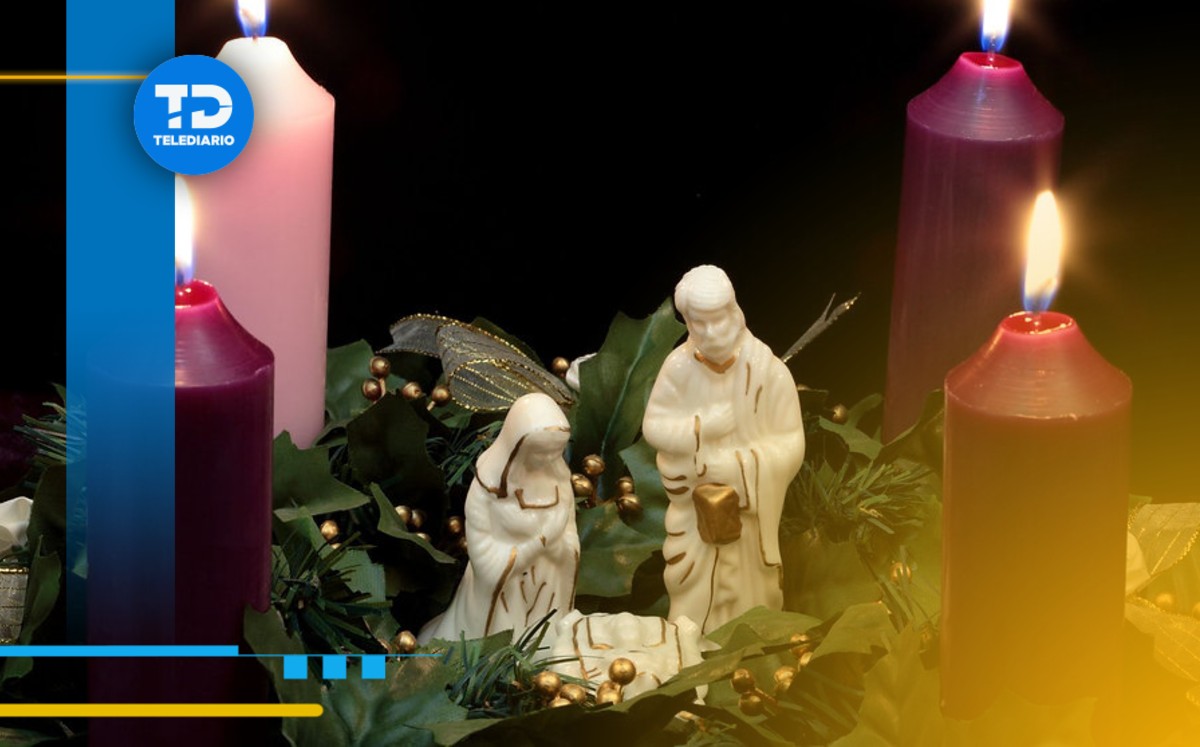 La corona de adviento generalmente incluye tres velas moradas que simbolizan el espíritu de la espera y la preparación | Especial
