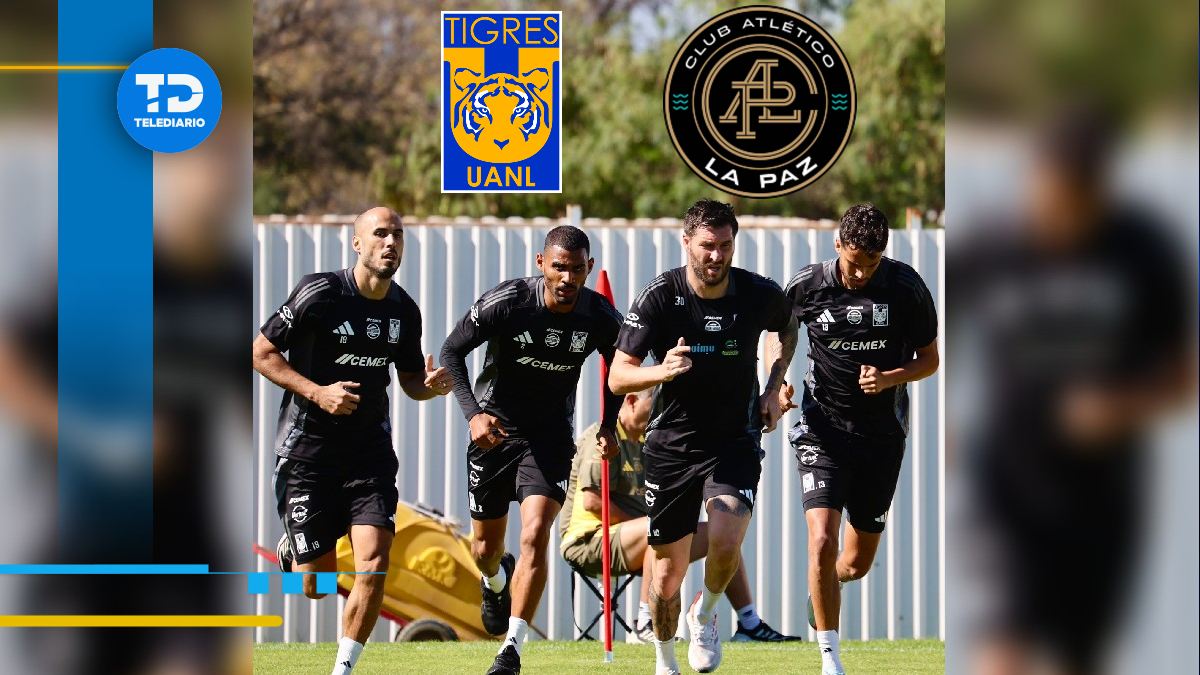 Jugadores de Tigres durante los ejercicios de pretemporada en el CET / @TigresOficial