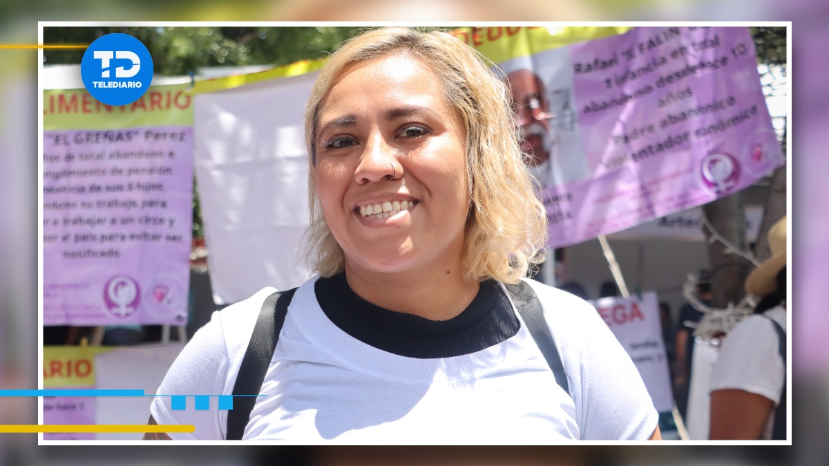 Sheridan Mata Balderas tiene 36 años de edad y ha liderado protestas para visibilizar a padres deudores / Agencia EsImagen