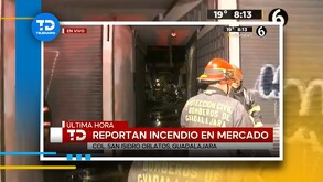 Incendio consume varios locales de mercado en colonia San Isidro Oblatos de Guadalajara