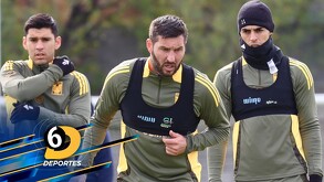 Los Tigres de la UANL vivieron un entrenamiento con condiciones climáticas extremas, con una temperatura de solo 3 grados