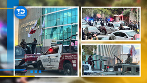 policías de la marina, policías estatales en una calle