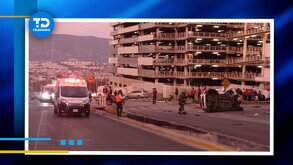 El incidente ocurrió metros antes del cruce con Alejandro de Rodas