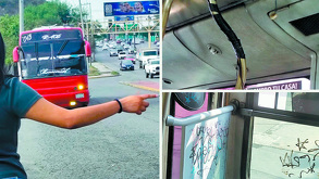 Diversas unidades de rutas urbanas en el Área Metropolitana de Monterrey circulan en condiciones de franco deterioro y ponen en riesgos a sus pasajeros.