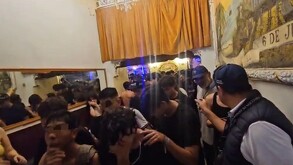 fiesta clandestina con menores  en la Morelos
