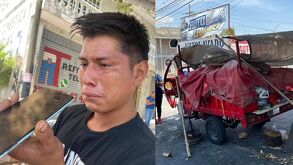 Un vendedor ambualnte fue golpeado en calles de Tehuacán por parte de presuntos vendedores formales, todo quedó grabado.