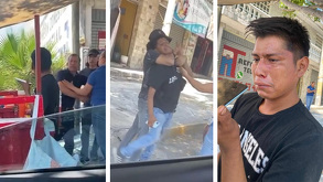 Misael ayuda a su familia trabajando como vendedor de fruta en Tehuacán para ayudar a pagar las diálisis de su papá.