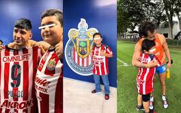 El joven Hernán logró conocer al plantel de las Chivas