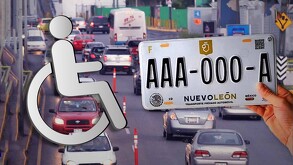 Placas de autos para personas con discapacidad en Nuevo León