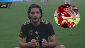 Así fue el festejo de Raúl Alonso Jiménez en el partido de la Copa Oro con dedicatoria para su amigo Diogo Jota.