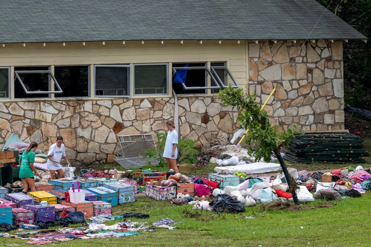 Desastre en Texas luego de las inundaciones. / Agencia AFP
