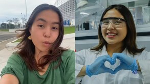 una joven estudiante
